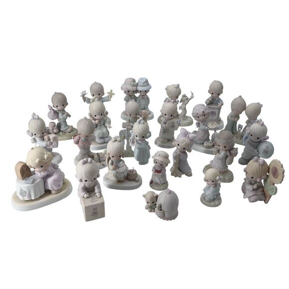 Huge Lot of 23 Vintage Precious Moments Figurines 1976 - 1998